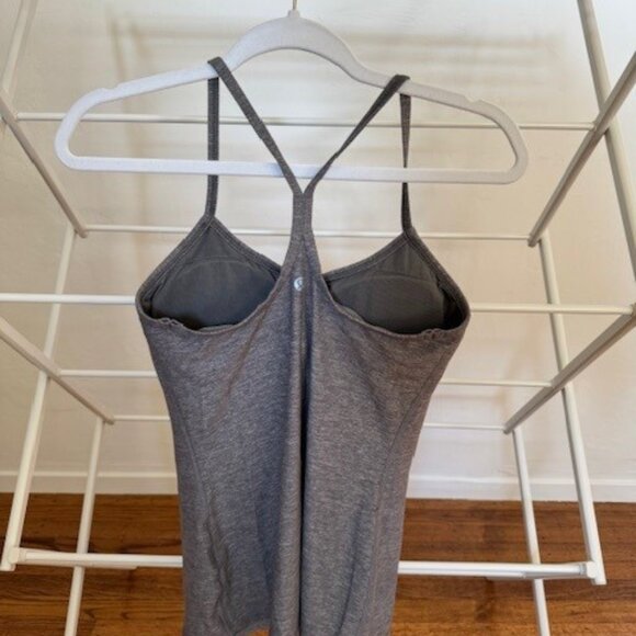 Grey Lululemon Tank Top with Built in Bra - Picture 2 of 7